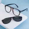 Vintage retro lotnictwa styl magnetyczny klip magnetyczny na uv400 unisex shades okulary przeciwsłoneczne okulary przeciwsłoneczne dla kobiet mężczyzn