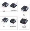 250V 10A US/EU/AU Outlet Adapter Converter Universal Travel Wall AC Power Charger 2 Round Pin Plug Socket 6a 125V Adapte