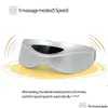 Tam Vücut Masajı Masr 5 Hız 350mA Titreşim Göz Maskesi Kablosuz Hareket USB Algılama USB Şarj Beyin Elektrik Sağlık Bakım Araçları