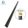 Arbre de pointe de 12mm en Fiber de carbone, 690mm, 29 pouces, technologie noire, arbre de queue de billard pour billard, arbre conique 240219