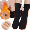 Femmes chaussettes hiver doux épais chaud longue mode sur genou neige thermique pour bas velours cuisse haute