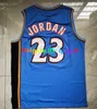 23 Michael Jor Dan Bullets Throwback Basketball Jersey North Carolina College 1992 Team USA Mens T-shirt Blå vit grön svart röd storlek S-XXL