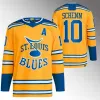 Louis''Blues''25 Kyrou Reverse Retro Jersey Ryan O'Reilly Blues Pavel Buchnevich Colton Parayko Brayden Schenn Robert Thomas Torey Krug