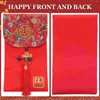 Emballage cadeau Style chinois Xi Caractère Tissu Enveloppe rouge Sacs à main Année Enveloppes Paquet