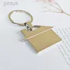 سلاسل المفاتيح Lanyards Men New Men Conte Cartoon House with Window -keychain Women Cute Key Chain Bag Charm for Party Best Gift Jewelry K2007 LDD240312