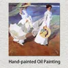 Pinturas a óleo pintadas à mão de Joaquin Sorolla Bastida passeando ao longo da costa paisagens arte para decoração de parede277f