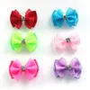 Dog Apparel 100pcs Handmade Pet Hair Bows Rhinestone Variety Lace Ribbon Bow Dogs Grooming Accessories Supplies278V