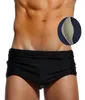 Nero Solido 2020 Costume Da Bagno Imbottito Mens Swim Slip Sexy di Estate di Usura Della Spiaggia Zwembroek Heren Push Up Tazza Gay Costumi da Bagno Degli Uomini5233439