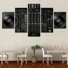 Image modulaire décor à la maison toile peintures moderne 5 pièces musique DJ Console instrument mélangeur affiche pour salon mur Art302H