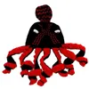 Kreative Oktopus-Mütze Herbst Winter Häkelwolle Tintenfisch lustig Halloween handgestrickte Kopfbedeckung Motorhaube Enfant Helloween Papa Hüte 240304