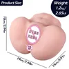 Demi-corps poupée de sexe vraie personne fesses inversées avion tasse grand masturbateur masculin adulte silicone solide poupée produits de sexe TJIW