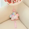 Girl Heart Pink Cherry Blossom Kuromi Five pointed Star Plush Bag Pendant Dormitory Decoration Key Book Bag Pendant