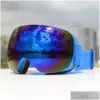 Skibrille Männer Frauen Brillen Doppelschichten UV400 Antibeschlag Große Maske Skibrille Schnee Snowboard Winter Drop Lieferung Sport im Freien Ot0Sg