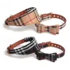Fashion Dog Collar och koppel av högsta kvalitet med Bow Dog Triangle Handduk TILL GRASTIA METAL BUCKLE LITT DOGCAT COLT PET Accessor272f