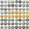 RM01-3232PCS mycket fin kvalitet Ancient Roman Silver Gold Plated Craft Copy Coin Brass Ornaments Retail hela 280p