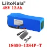 LiitoKala 48V 12Ah 18650 E-bike battery li ion battery pack bicycle scoot conversion kit bafang 1000W XT60 plug 54.6V Charger