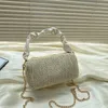 Straw Underarm Bag Women's Spring and Summer Korean One Shoulder Woven Seaside Travel Portable