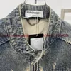 Herrenjacken Batik-Patchwork-Denim-Jeans-Reißverschlussjacke Männer Frauen Qualität Vintage-Kleidungsmantel