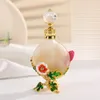 60 X 15ml Refillable Daisy Flowers Decor Bottle Empty Crystal Glass Bottle Metal Zinc Alloy Cosmetics Perfume Bottles