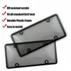 Quadros de placa de licença 2x Clear Tinted Smoked Bubble Tag Shield Er e Frame Drop Delivery Automóveis Motocicletas Acessórios Exteriores Othgw