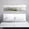 Peintures Mer Jaune Bateau Pont Tour Affiches et impressions Paysage Photos pour la maison Toile Peinture Mur Art Salon Decorat265g