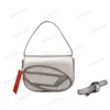 Cool 1DR Silver Leather Bag Bag Luxurys Man Handbag Girl Tote Counter Counter Pars