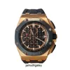 Montre AP minimaliste classique Royal Oak Offshore 26401 machines automatiques montre de luxe en or rose 18 carats pour hommes