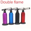 Big Size 1300C Butane Scorch Torch Double Jet Flame Torch Refillable Butane Torch Welding Windproof Lighter Flamethrower BBQ Camping Cigarete Cigar Lighter