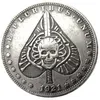 HB56 Hobo Morgan Dollar Skull zombie szkielet kopia monety mosiężne ozdoby rzemieślnicze