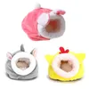 Cute Cartoon Mouse Guinea Pig Bed Pet Sleeping House Warm Hamster Dog Kitten Nest Soft Mini Small Animals Bedroom Animal Supplies2904