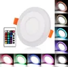 Roundsquare RGB LED -panel Ljus fjärrkontroll 6W9W16W24W Infälld LED -takpanel Ljus AC85265VDRIVER6582694