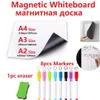 磁気ホワイトボード冷蔵庫の磁石ドライワイプホワイトボード磁気マーカーペン消しゴムビニールホワイトボードボードレコードキッチン201260i