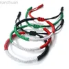 Bracelet Palestine Israël Drapeau Bracelet Vert Noir Bleu Corde Tresse Bracelets Moyen-Orient Pays Drapeaux Couleur Koweït Bracelets Patriot Cadeau ldd240312