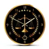 Шкала правосудия Современные часы Не тикающие часы Адвокат Офисный декор Фирма Искусство Судья Закон Подвесные настенные часы LJ201211200G