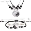 Collana con pendenti abbinati per coppie BFF Tai Chi Yin Yang Modello drago Catena Bianco Nero Amicizia Collane Bracciale Gioielli ldd240312