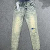 ジーンズパープルデザイナーサイズの男性女性パープルブランドジーンズストレートズボンストリートウェアデニムパンツファッションマルチコールパンクパントメンズヒップホップジーンズ666