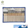 Chip Penselen Set Professionele Synthetische Korte Handvat W Borstel Case Art Supplies Aquarel Olieverf Brush228G