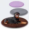 Coussin de lit pour chien, chiot, chat, niche, tapis en molleton de corail, couverture chaude et douce, lit rond pour chien, pour grands chiens, lavable 347E