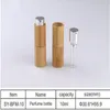 Frasco de perfume de bambu vazio de 10ml, frasco de spray de vidro de bambu diy, tubo de perfume portátil, envio rápido F417 Ilxba Aokbe