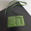 Väskor 10a crossbody väska intrecciato kalvskinn läder spegel 1: 1 kvalitet designer lyxväska mode hastighet kassett axel väska kvinna väska 19 cm med lådan set wb136v