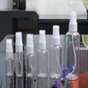 Bottiglie spray per profumo in plastica 10 ml 20 ml 30 ml 50 ml 60 ml 100 ml PET trasparente bottiglia vuota riutilizzabile pompa a nebbia atomizzatore profumo Ldvpx Iaaog