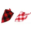 20st. Lot Christmas Holiday Winter Tjocklek Hundvalp Bomull Bandanas Collar Scarf Pet Tie Y102201 Q1119308U