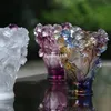 Bonne qualité Vase à roses en verre de cristal, cadeau créatif pour festival, 263f,