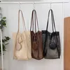 HBP Non-Brand Koreanische Version der neuen Damen-Freizeit-Strandtasche, Modetrend, Geld-Einzelschulter-Paket, kreative Mesh-Canvas-Tasche