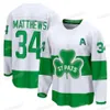 34 Auston Matthews Maple Leafs 2024 St. Patricks Jersey John Tavares Marner William Nylander Morgan Rielly David Kampf Torontos Tyler Bertuzzi Matthew Knies Mitch