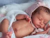 NPK 18inch Reborn Doll Kit Delilah Lifeike fresh color Soft DIY Parts 240304