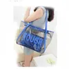 2024 Nowa torba na plażę Summer Jelly Tote Transpirent Popularne Women S 240312