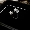 Backs Colkings 1PC Cyrron Star Ear Clips dla kobiet luksusowy temperament biżuteria modowa