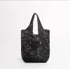 Beach Fashion Mesh Hollow Woven for Summer Straw Black Apricot Summer Woven Vacation Bag Large Capacity Shopping
