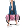 Outdoor Bags Floral Paisley Retro Sports Pink Traditional Luggage Gym Bag With Shoes Vintage Handbags Couple Printed Weekend Fitness